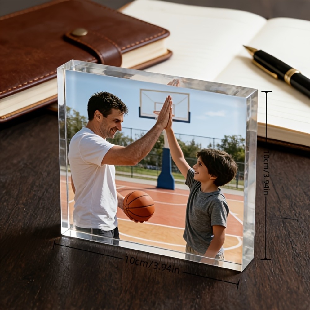 Photo Acrylic Block - Персонализированная акриловая настольная табличка с фотографией,